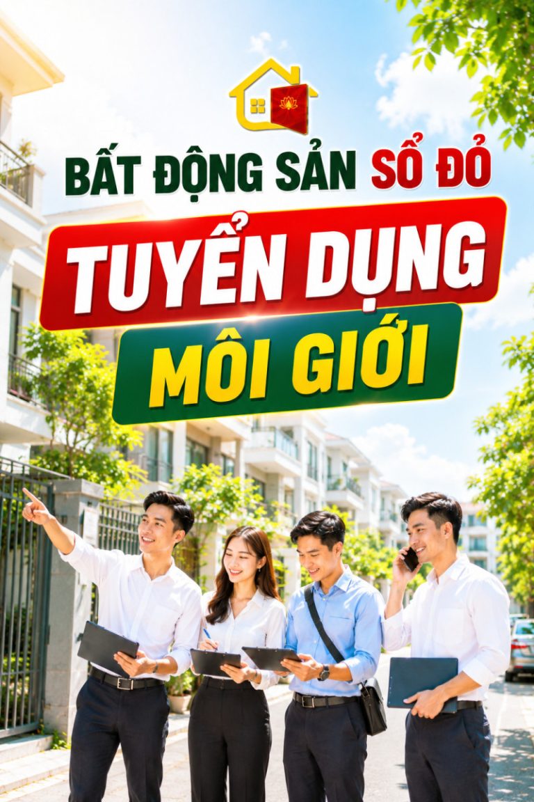 Bất động sản Sổ Đỏ tuyển dụng